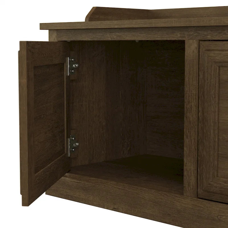 Entryway Hall Tree with Shoe Storage Bench and Coat Hooks