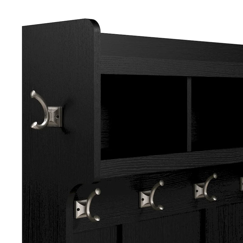 Entryway Hall Tree with Shoe Storage Bench and Coat Hooks
