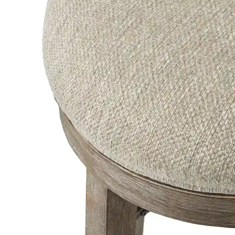 360 Swivel Counter Stool, Upholstered Foam Seat with Wood Frame