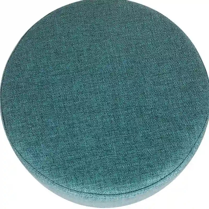 Modern Small Round Fabric Ottoman Footrest Footstool