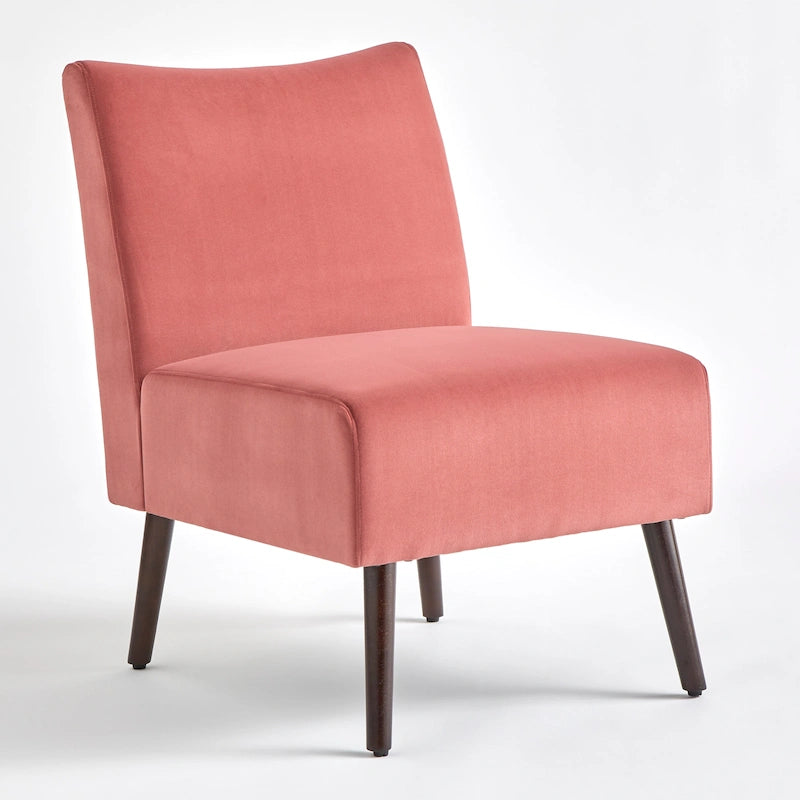 Mid-Century Modern Geometric Upholstered Accent Chair