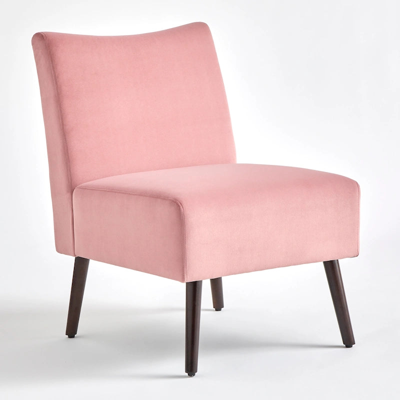 Mid-Century Modern Geometric Upholstered Accent Chair