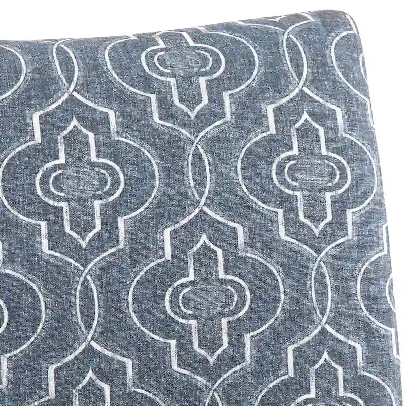 Mid-Century Modern Geometric Upholstered Accent Chair