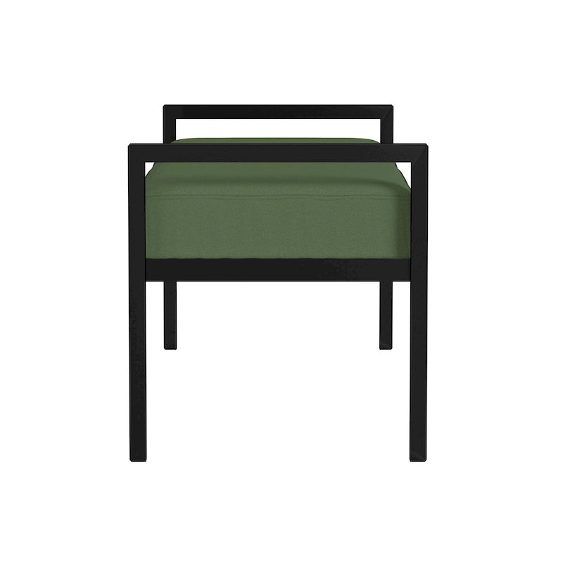 Modern Metal Upholstered Bench