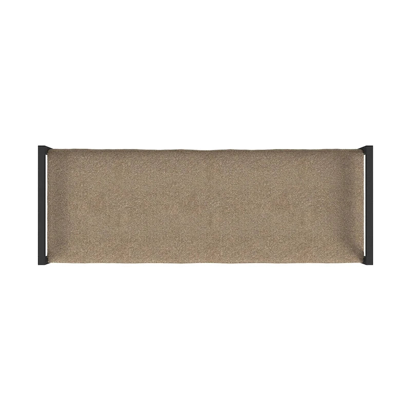 Modern Metal Upholstered Bench