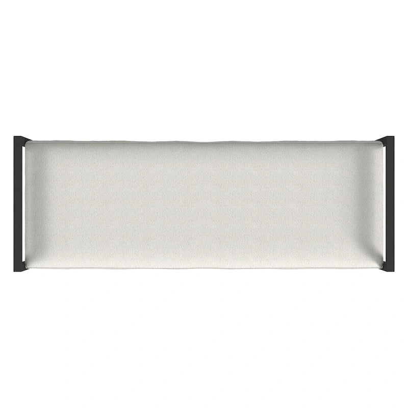 Modern Metal Upholstered Bench