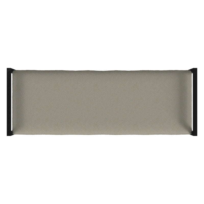 Modern Metal Upholstered Bench