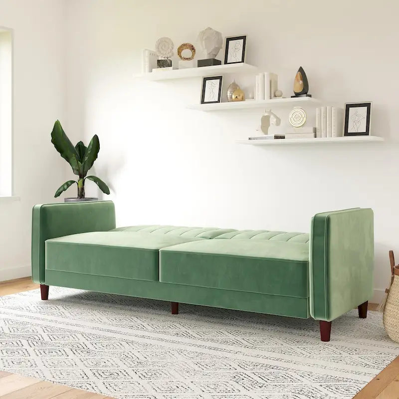 Tufted Velvet Transitional Futon