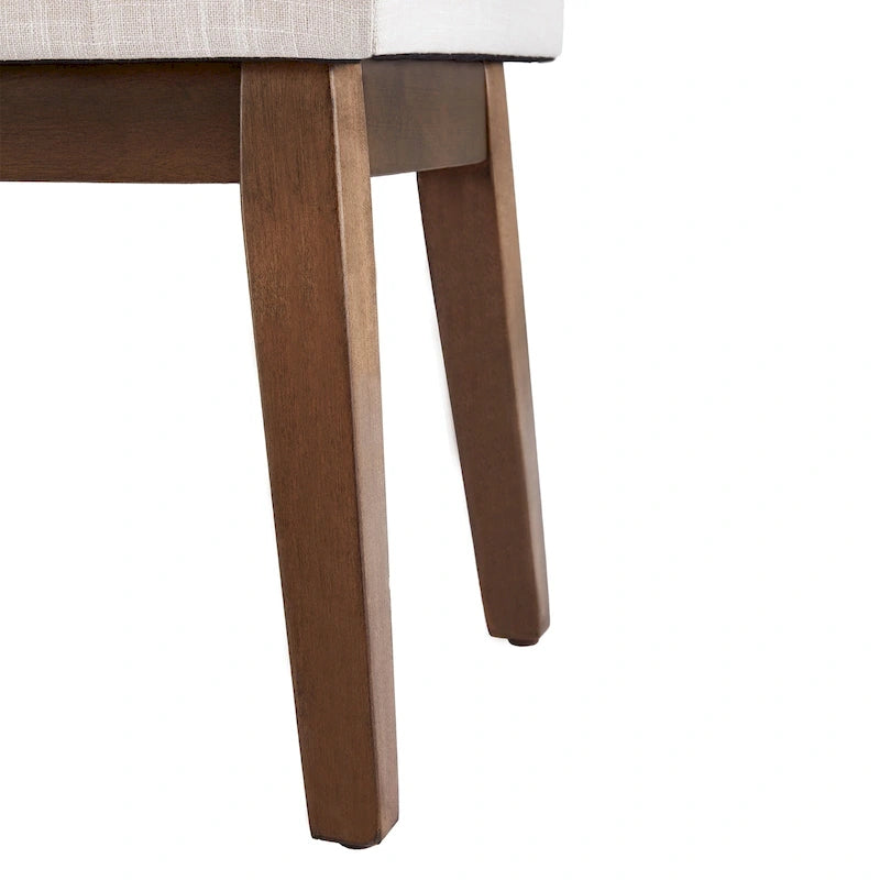 Button-Tufted End-of-Bed Bench, 44-inch Linen or PU Leather