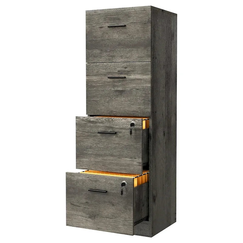 51 Inch 4 Drawer Lockable Vertical File Cabinet for Home Office