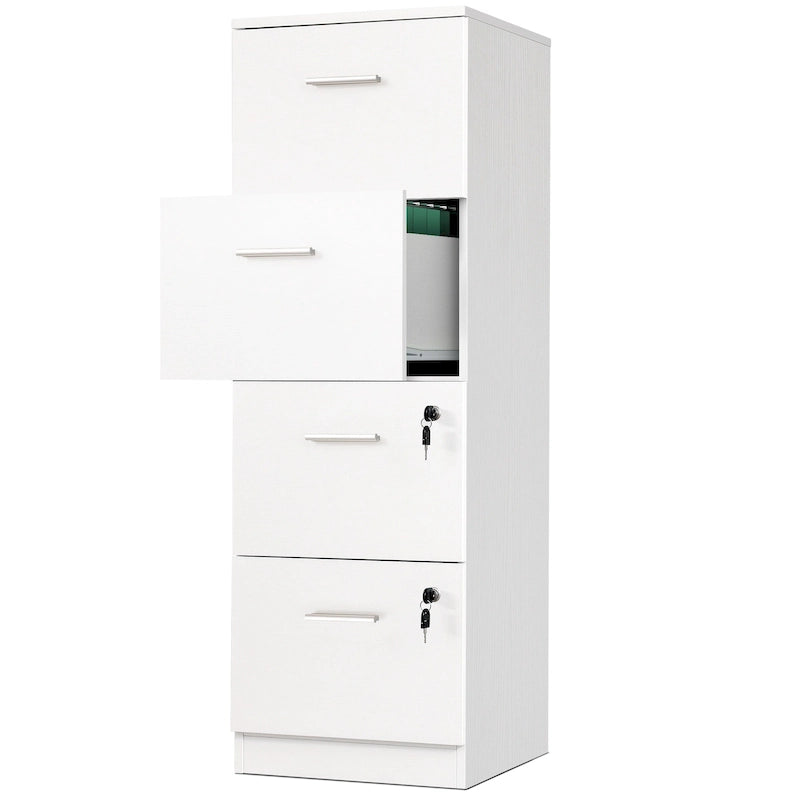 51 Inch 4 Drawer Lockable Vertical File Cabinet for Home Office