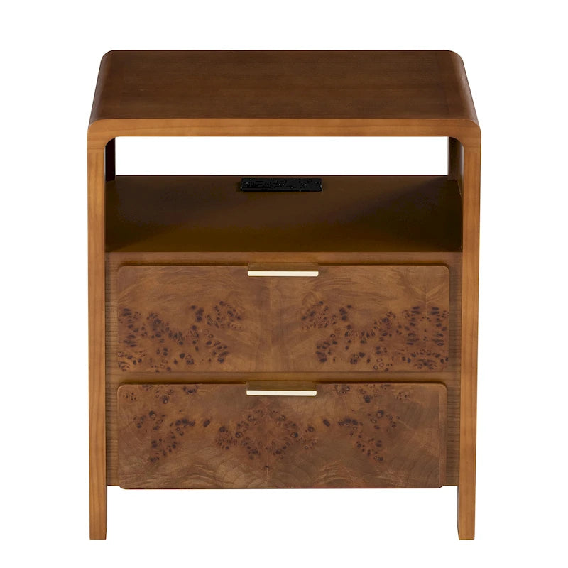 Fully-Assembled Farmhouse Nightstand, Rustic Distressed Wood Chest