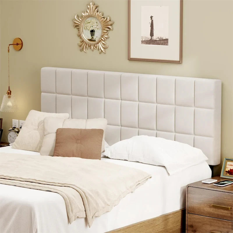 Queen Foldable Upholstered Headboard