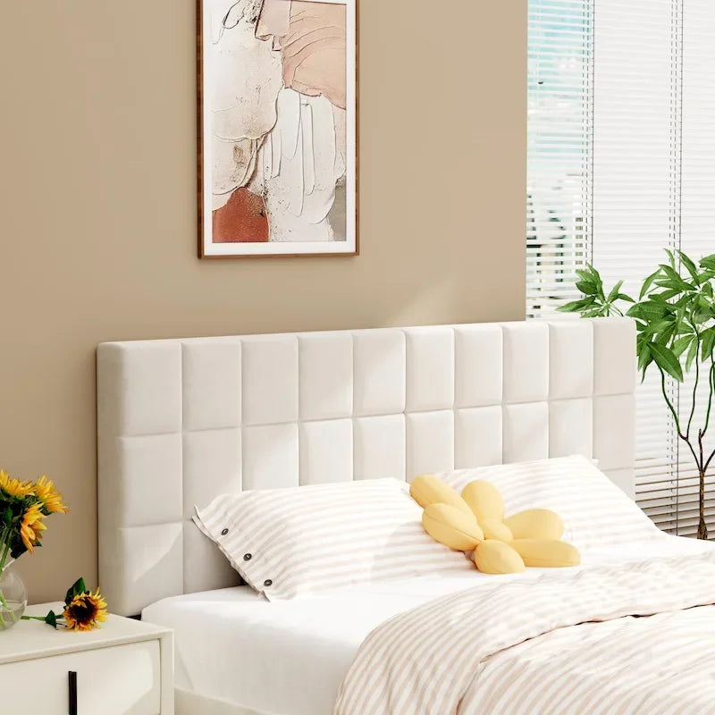 Queen Foldable Upholstered Headboard