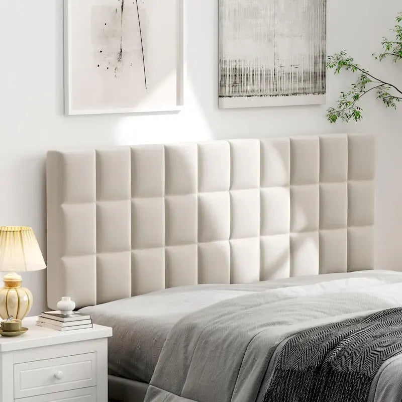 Queen Foldable Upholstered Headboard