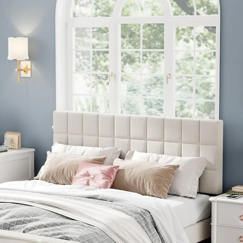 Queen Foldable Upholstered Headboard