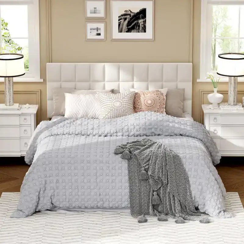 Queen Foldable Upholstered Headboard
