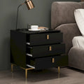 3-Drawer Mid-Century Modern Nightstand End Table