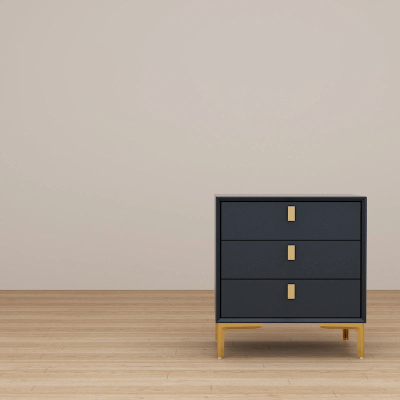 3-Drawer Mid-Century Modern Nightstand End Table