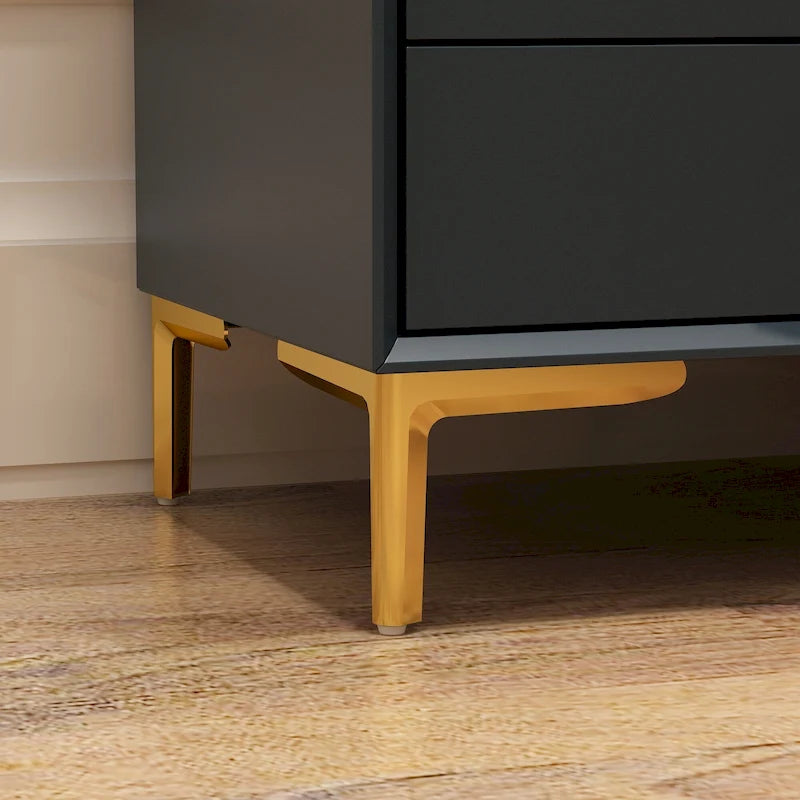 3-Drawer Mid-Century Modern Nightstand End Table