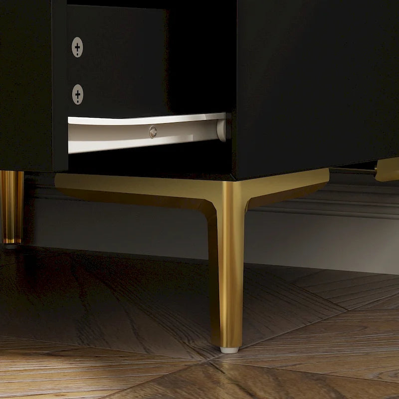 3-Drawer Mid-Century Modern Nightstand End Table