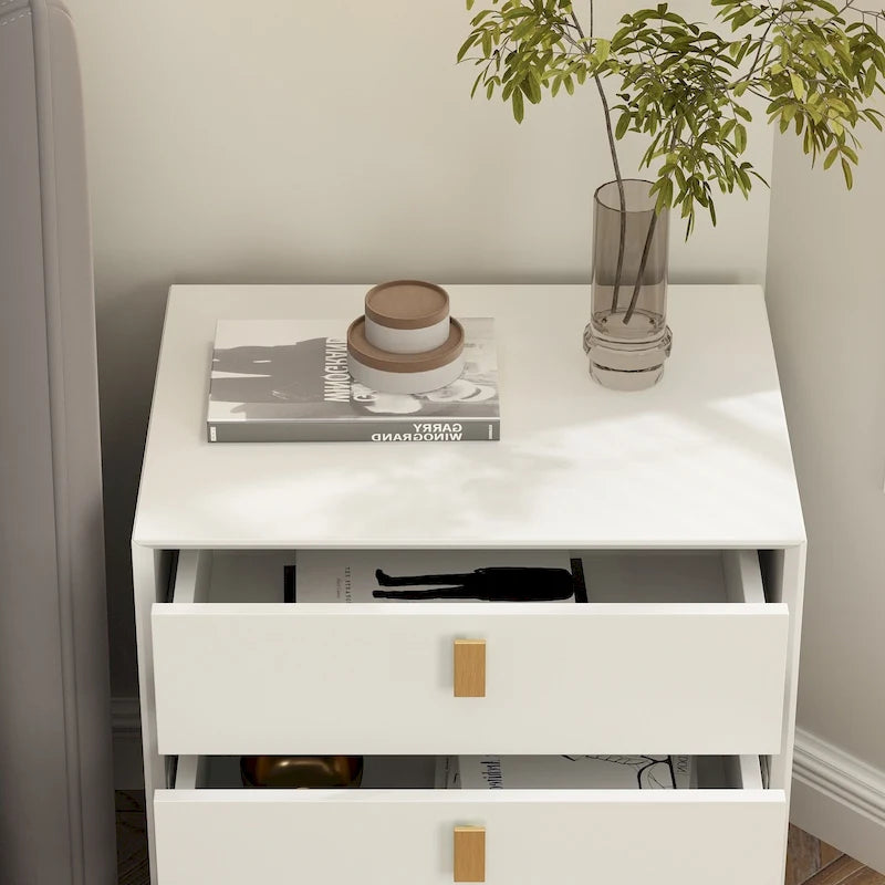3-Drawer Mid-Century Modern Nightstand End Table