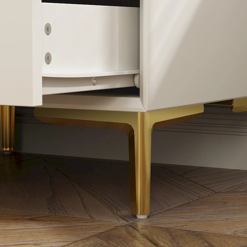 3-Drawer Mid-Century Modern Nightstand End Table