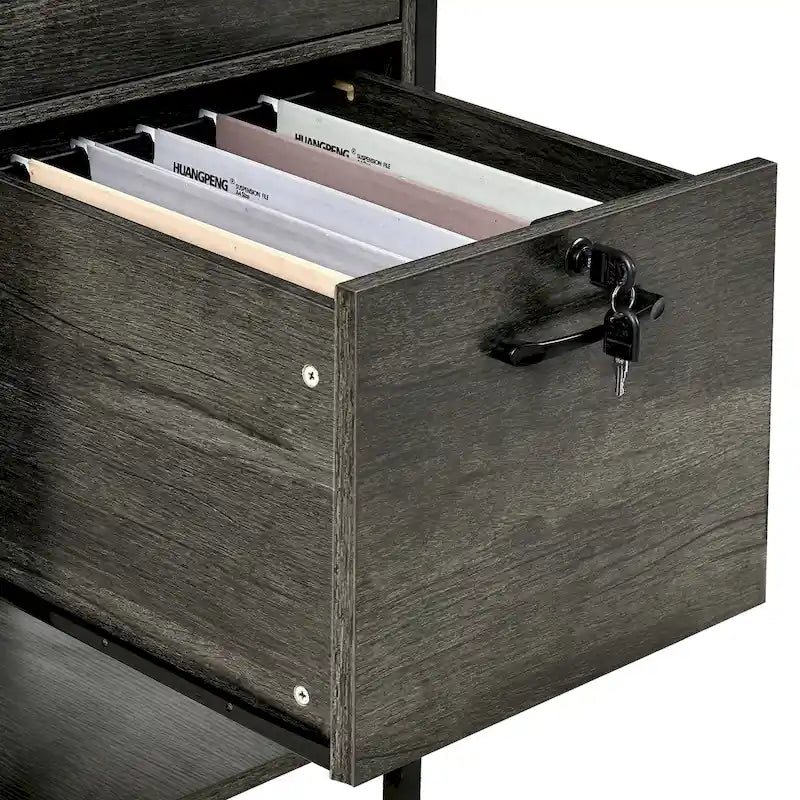 59-Inch Computer Gaming Desk with Hutch and Bookshelf, 3 Drawers