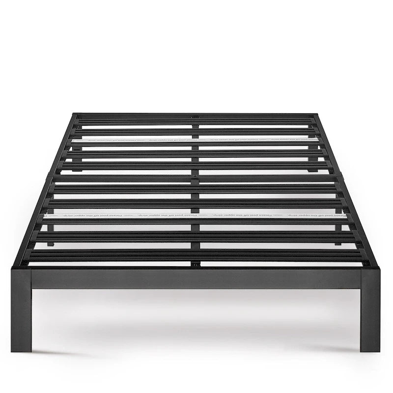 King Size Heavy Duty Steel Platform Bed Frame with Steel Slats