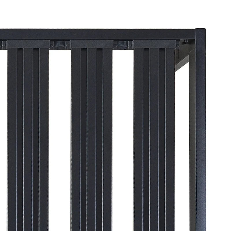 King Size Heavy Duty Steel Platform Bed Frame with Steel Slats