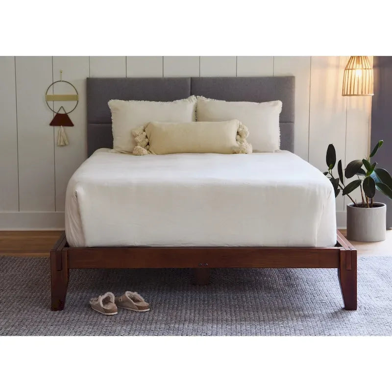 Solid Wood Platform Bed with Japanese Joinery