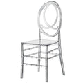 Modern Acrylic Phoenix Dining Chair, Stackable Transparent Party Chair, Crystal Clear Acrylic Chair for Events and Weddings