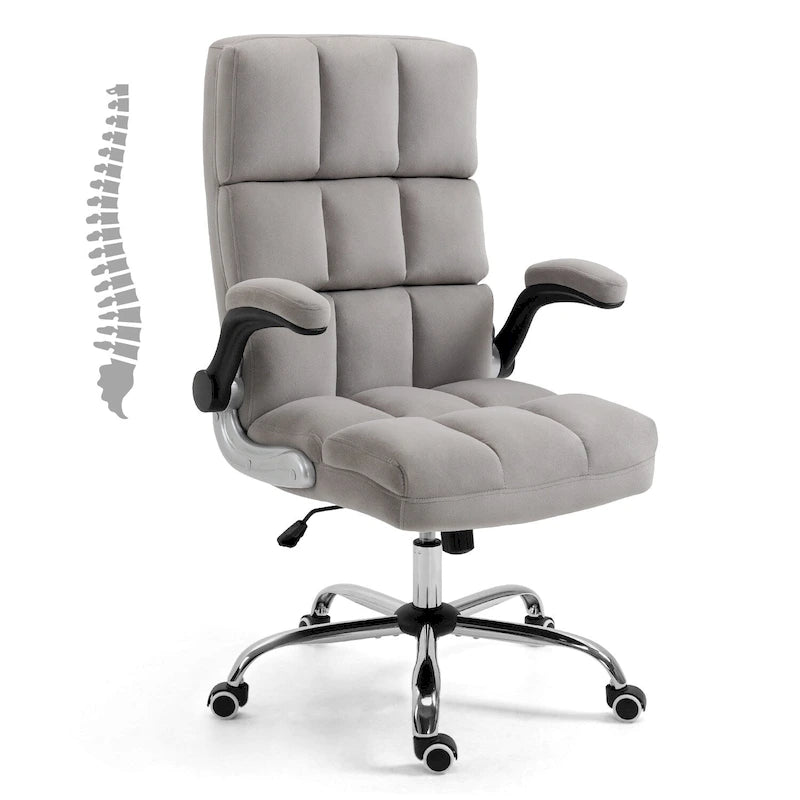 Velvet Executive Swivel Office Chair, Adjustable Computer Desk Chair
