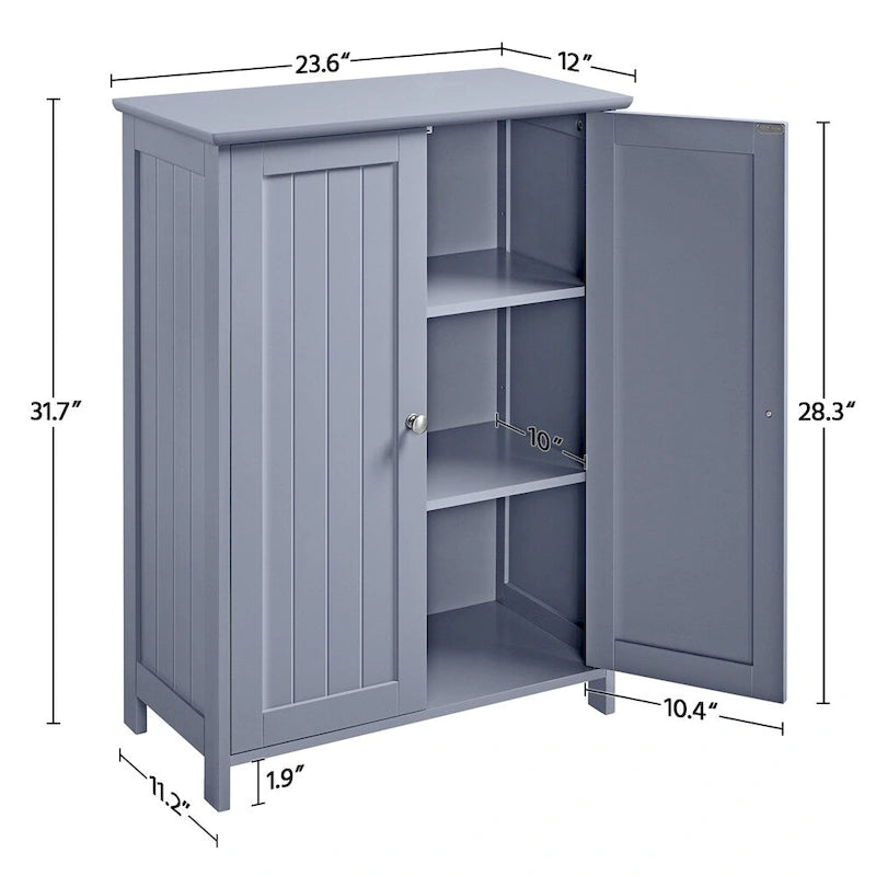 Floor Cabinet with 2 Doors and 2 Adjustable Shelves