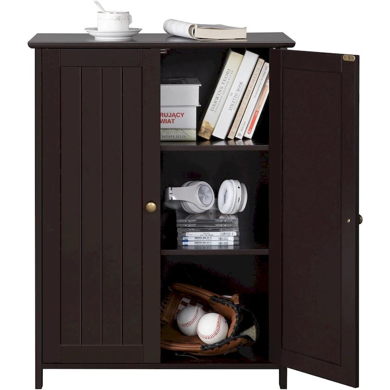 Floor Cabinet with 2 Doors and 2 Adjustable Shelves