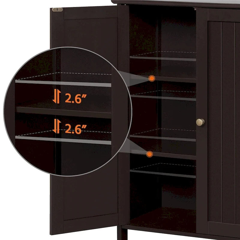 Floor Cabinet with 2 Doors and 2 Adjustable Shelves