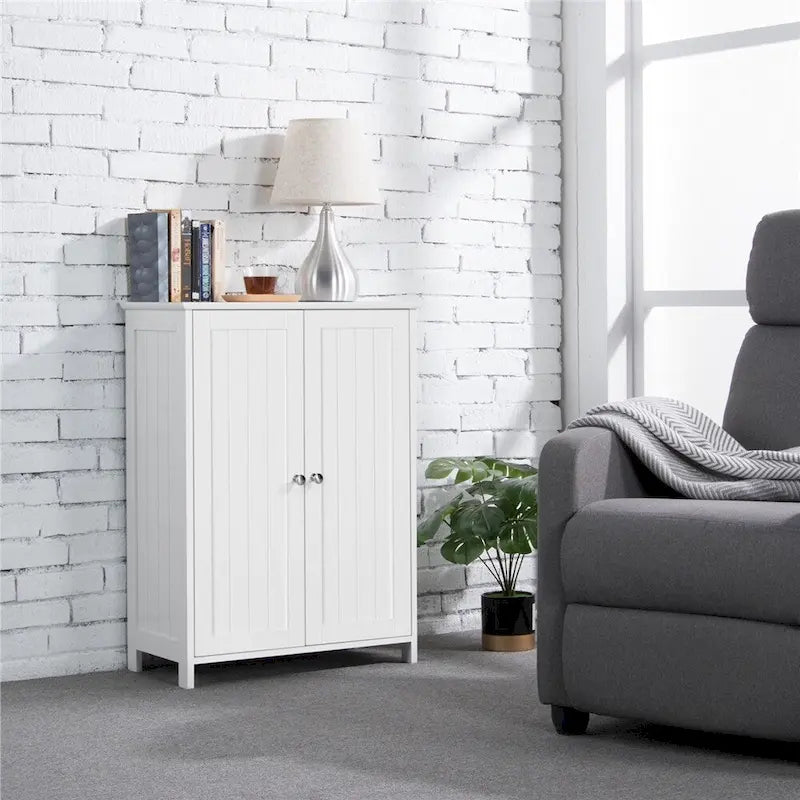 Floor Cabinet with 2 Doors and 2 Adjustable Shelves