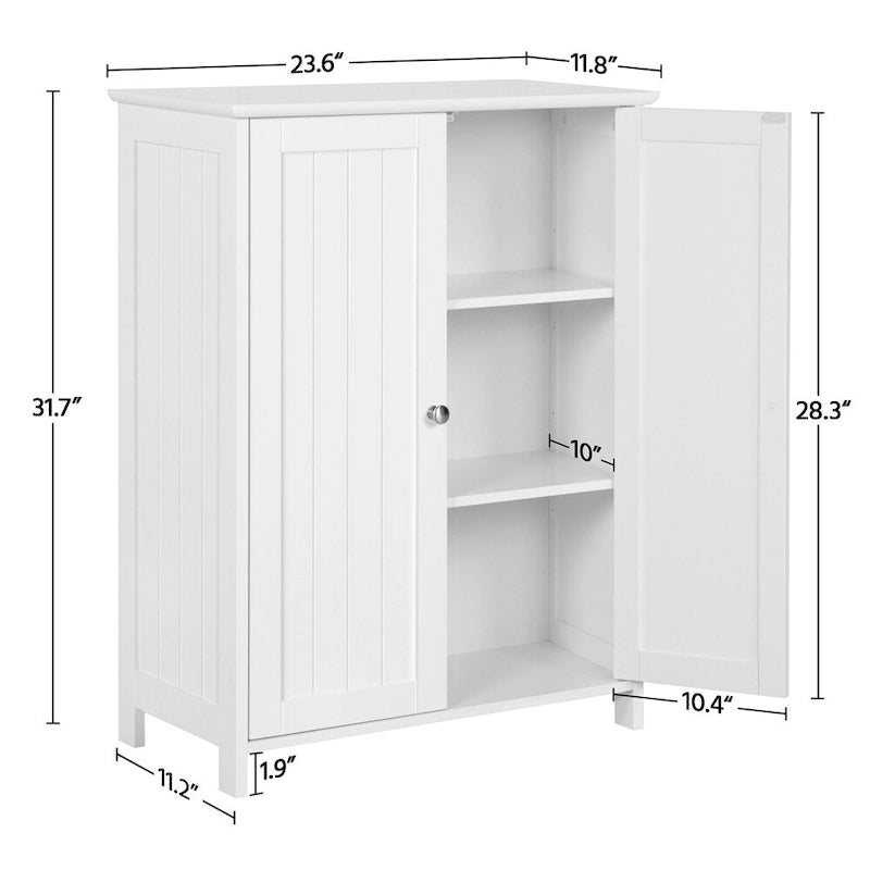 Floor Cabinet with 2 Doors and 2 Adjustable Shelves