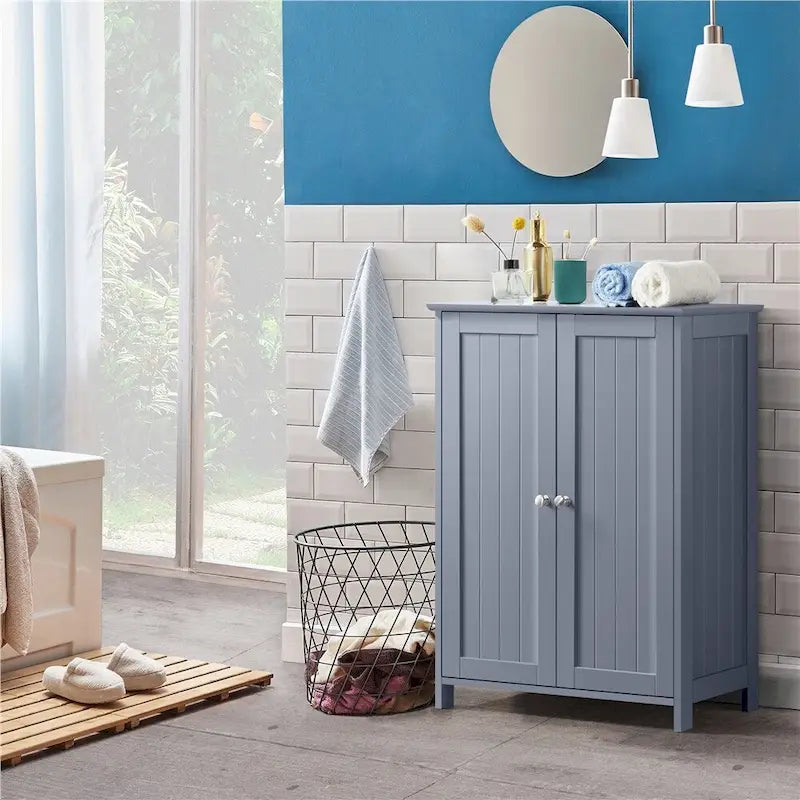 Floor Cabinet with 2 Doors and 2 Adjustable Shelves