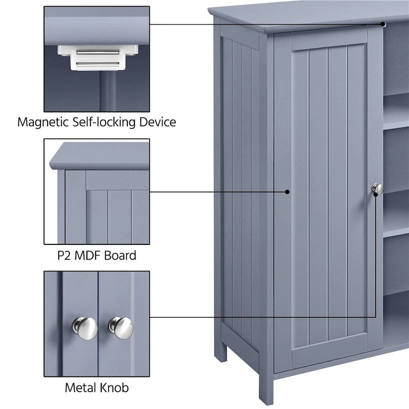 Floor Cabinet with 2 Doors and 2 Adjustable Shelves