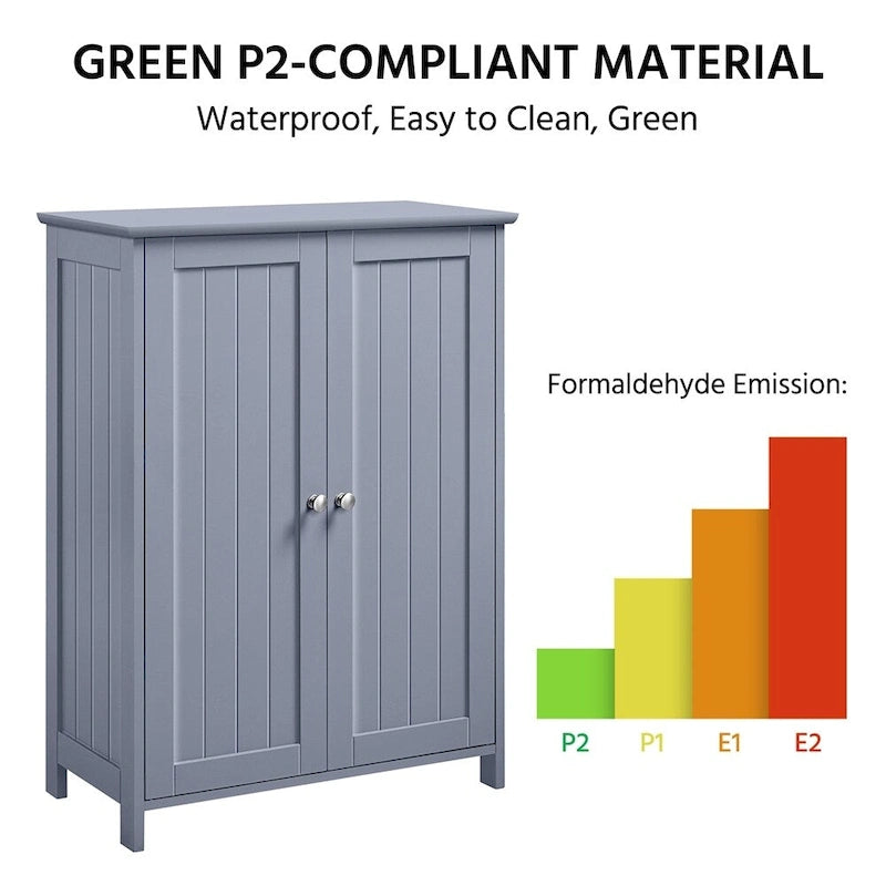 Floor Cabinet with 2 Doors and 2 Adjustable Shelves