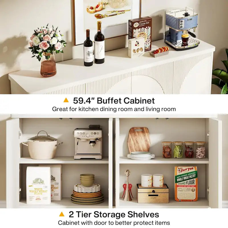 Modern Storage Cabinet Sideboard Buffet for Dining Room